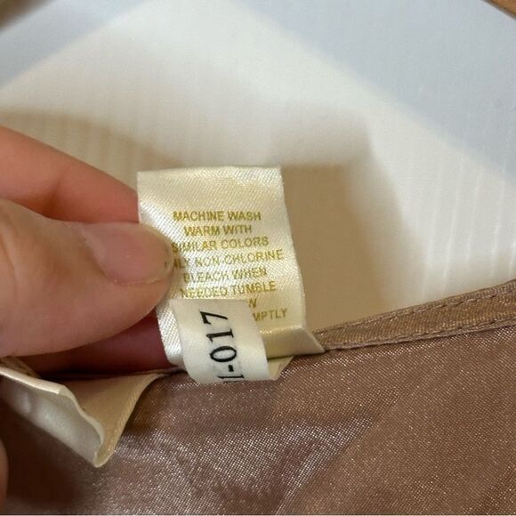 VTG Victoria’s Secret Gold Label Tan Creme Lace Corset Top Sz L Equestrian Retro - Picture 7 of 7